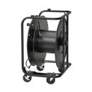 Hannay Reels AVD-2 Audio/Video Reel with Divider and 3" Casters (Black) 13-07