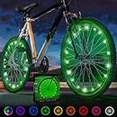 Activ Life Bicycle Tire Lights (2 Wheels, Green) Top Beach Ideas & Presents for Summer - Popular Top Camping & Vacation Ideas of 2022 for Him or Her - Men, Women, Kids & Fun Teens
