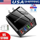 4 Port USB Wall Charger USB Fast Quick Charge QC 3.0 Power Adapter Plug US