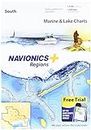 Navionics Plus Regions South Marine and Lake Charts on SD/MSD