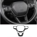 Steering Wheel Trim 2pcs ABS Carbon fiber For Honda Accord 2023