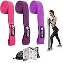 Resistance Bands, Sports Fitness Stretch Trainer Bands for Butt and Legs Exercise, Cotton and Rubber Fabric, Activate Glutes and Thighs, Perfect for Gym Yoga with Different Resistance