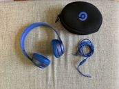 Beats Solo2 (Blue) - Used, Cable and Pouch Included