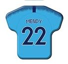 Imán en forma de camiseta, similar a la camiseta de fútbol Manchester C. 22 Benjamin Mendy de la temporada 2018/2019