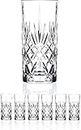 Set of 6 Crystal Highball Durable Drinking Glasses Limited Edition Glassware Drinkware Cups/Coolers (11oz)