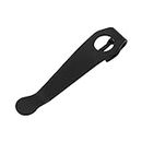 Titanium Deep Carry Pocket Clip Replacement for Spyderco Wire Clip Knives, Premium Custom-made Pocket Clip, Black
