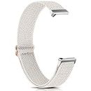Tobfit Nylon Single Loop Elastic Watch Strap Compatible with Fitbit Inspire/Inspire 2 / Inspire HR Smart Watch (Watch Not Included), Removable Sport Belt for Men and Women (Starlight)