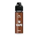 T2 Vape E-Liquids, 50ml Shortfills, Available in 16 Flavours, 70vg/30pg Ratio, Ideal for use in Sub Ohm Vape Kits, No Nicotine - Nicotine Free (Tobacco Flavour)