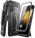 SUPCASE Unicorn Beetle Pro Series Case Designed for Samsung Galaxy S21 FE 5G (2022 Release), Full-Body Dual Layer Rugged Holster & Kickstand Case with Built-in Screen Protector (Black)