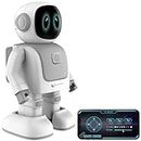 Playtastic Tanzender Roboter: App-programmierbarer Roboter, 130 Bewegungen, Bluetooth, Lautsprecher (Spielzeugroboter, Tanzroboter, Handy)