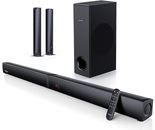 180W Sound Bar 2 in 1 Detachable for TV 2.1CH with Subwoofer Bluetooth 37 Inch