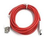Xcivi USB Data Charger Cable Cord for Fuhu Tablets Nabi DreamTab, nabi 2S, nabi Jr, Jr. S, XD, Elev-8, 6 FT/2m (Red)