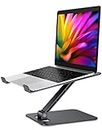 Zewwen Laptop Stand for Desk, Ergonomic Adjustable Foldable Computer Stand with Heat-Vent, Aluminium Alloy Laptop Riser Compatible with MacBook Air, Pro, Dell XPS, Samsung, 10”-16"