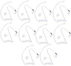 Replacement Covert Acoustic Air Coil Audio Tube with Earbuds Compatible for Motorola Kenwood Icom Yaesu Two Way Radio FBI Covert Acoustic Tube Earpiece Headset, Clear,By Lsgoodcare (10Pack)