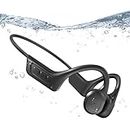 SilisoundTek Bone Conduction Swimming Headphones,Waterproof IP68,Wireless Bluetooth 5.3 Earphones with Microphone, Built-in 32GB TF for More Than 10H Music Play, Open Ear Bluetooth Headphones