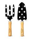 Kate Spade New York 2 Piece Gardening Hand Tools, Cute Garden Tool Set Includes Hand Rake and Trowel, Picture Dot