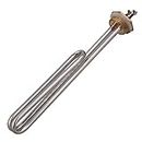 BQLZR Home Silver Tone Stainless Steel Electrical Heating Element Booster Tube for Water Heater AC 220V 3000W