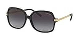 Michael Kors MK2024 ADRIANNA II Square 316011 57M Black/Light Grey Gradient Sunglasses For Women +FREE Complimentary Eyewear Care Kit