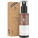 Beauty by Earth Face Tanner Serum - Self Tanner Made with Natural & Organic Ingredients, Face Self Tanner with Hyaluronic Acid, Self Tan Serum for Fake Tan, Autobronzant Visage