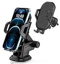 Car Phone Mount Holder Dashboard/Air Vent/Windshield for Samsung Galaxy A14 S22 S23 Plus Ultra A23 A13 A03S A01 A42 A53 5G iPhone 13 14 Pro Max 12 Oneplus 9 8T/Nord N10 N100,3 in 1 Cell Phone Cradle