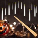 The Holiday Aisle® Flameless Candles w/ Magic Wand Remote For Halloween Decor, 6.6" Floating Candles Battery Operated Hanging Window Candles | Wayfair