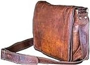 VC VINTAGE COUTURE Unisex's Messenger and Shoulder Bag, Brown, 18 x 13 x 5 INCH