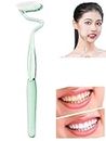 S-Shape Toothbrush Scientific Vertical Brush for Adult, Comprehensive Care for Teeth and Gums, Soft-bristled Tongue Coating Brush, Deep Cleaning Teeth, Gentle Care For Sensitive Gums (green)