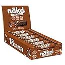 Nakd Raw Fruit and Nut Gluten Free Bars 30 - 35g(Pack of 18) (Cocoa Delight)