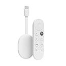 Chromecast con Google TV (4K) Bianco Ghiaccio - Intrattenimento in streaming sulla TV con telecomando e ricerca vocale - Guarda film, Netflix, DAZN e molto altro, in qualità fino a 4K HDR