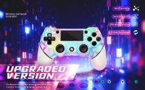 New PS4 Wireless Controller for PS4 console, White Light-up RGB Lights