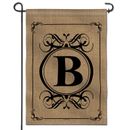 Monogram Letter A to Z Garden Flag, Family Last Name Initial Yard Flags 12.5x18
