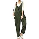 Sexy Women Summer Cotton Linen Rompers Jumpsuits Vintage Sleeveless Backless Overalls Strapless Plus Size Playsuit Dasuny