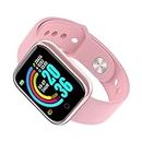 Smart Bracelet Sports Watch Heart Rate Camera Bracelet Y68 Bluetooth Blood Pressure Fitness Tracker for Women Men Pink,Smart Watch for Kids