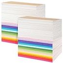 EOOUT 120 Pack A5 Kraft Notebooks, Composition Notebooks Lined Journal Bulk, 15 Colors with Rainbow Spines, 60 Pages for Kids Women Girls, School Office Supplies