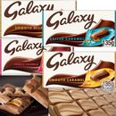 Galaxy Barretta di cioccolato selezione pasquale 135 g | caramello, sbriciolamento, regalo caramello salato