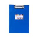Foldable PU A4 Letter Size File Document Storage Nursing Clipboard Folio for Office Business,File Cover, Folder,ClipboardFlip Writing Pad (Blue)