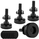 Serplex® 4 Set Adjustable Leveling Feet, Heavy Duty Height Adjustable Table/Furniture Feet Levelers with T- Nut Kit 3/8"-16 Thread, Furniture Levelers for Table Chairs Cabinets Sofa Raiser