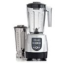 Omega Juicers Omega BL390S 1-HP Blender, Tritan Copolyester and Stainless Steel Container Combo Pack, Silver