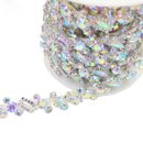 90cm Rhinestone Chain Shiny Crystal Trim DIY Accessories for Shoes Hats Clothing