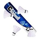 UDKI Feather Shuttlecock A3 - Speed 78 (White Natural) - 12-Pack - Extended Durability for Over 2 Games
