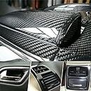 Auto Accessories 5D Glossy Carbon Fiber Wrap Vinyl Film Car Interior Wrap Stickers, Car DIY Interior Exterior (12 * 60inch) (US Stock)