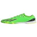 adidas X Speedportal.3 Indoor Soccer Shoe, Solar Green/Solar Red/Solar Yellow, 12 US Unisex Little Kid