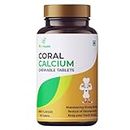 eUR Health Coral Calcium Chewable Tablets Supplement for Women and Men, For Bone, Joint, Teeth & Muscle Health 60 N Tablets