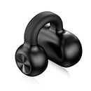 YYKY Bluetooth Earpiece V5.3 Wireless Single Handsfree Headset with Noise Cancelling Dual Microphone, 7 Hrs Music Playback Time Bluetooth Headset for iPhone Android Business Office Cell Phone, Black
