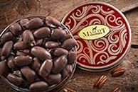 Fresh Dark Chocolate Covered Georgia Pecans Gift Basket Tin | Mascot Pecan Candy Kitchen since 1955