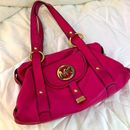 Michael Kors Bags | Michael Kors Hot Pink Tote Mk Purse Handbag Party Bag Designer Womens Clutch | Color: Gold/Pink | Size: Os