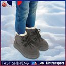 Kids Casual Short Boots Non-Slip Winter Snow Boot for Boys Girls (Light Grey 24)