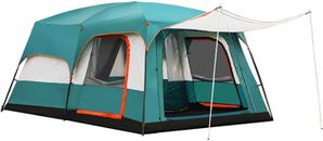 4-6 Personen großes Campingzelt Wohnbereich Schlafzimmer 2 Schichten