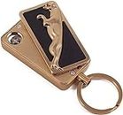 Stupefying Metal Windproof Jaguar Rechargeable USB Lighter with Keychain
