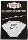 Moccamaster Technivorm 85090 Cup-One Paper Filters, 80 Count, White